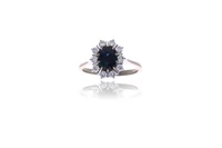 Anello con zaffiro e diamanti - Asta Preziosi Anello con zaffiro e diamanti - Asta Preziosi