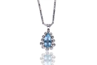 Chimento, collana e pendente con diamanti e pietra - Asta Preziosi Chimento, collana e pendente con diamanti e pietra - Asta Preziosi
