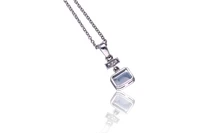 Collana, ciondolo con acquamarina e diamanti - Asta Preziosi Collana, ciondolo con acquamarina e diamanti - Asta Preziosi