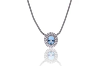 Collana con acquamarina e diamanti - Asta Preziosi Collana con acquamarina e diamanti - Asta Preziosi