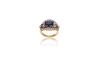 Anello con zaffiro e diamanti - Asta Preziosi Anello con zaffiro e diamanti - Asta Preziosi