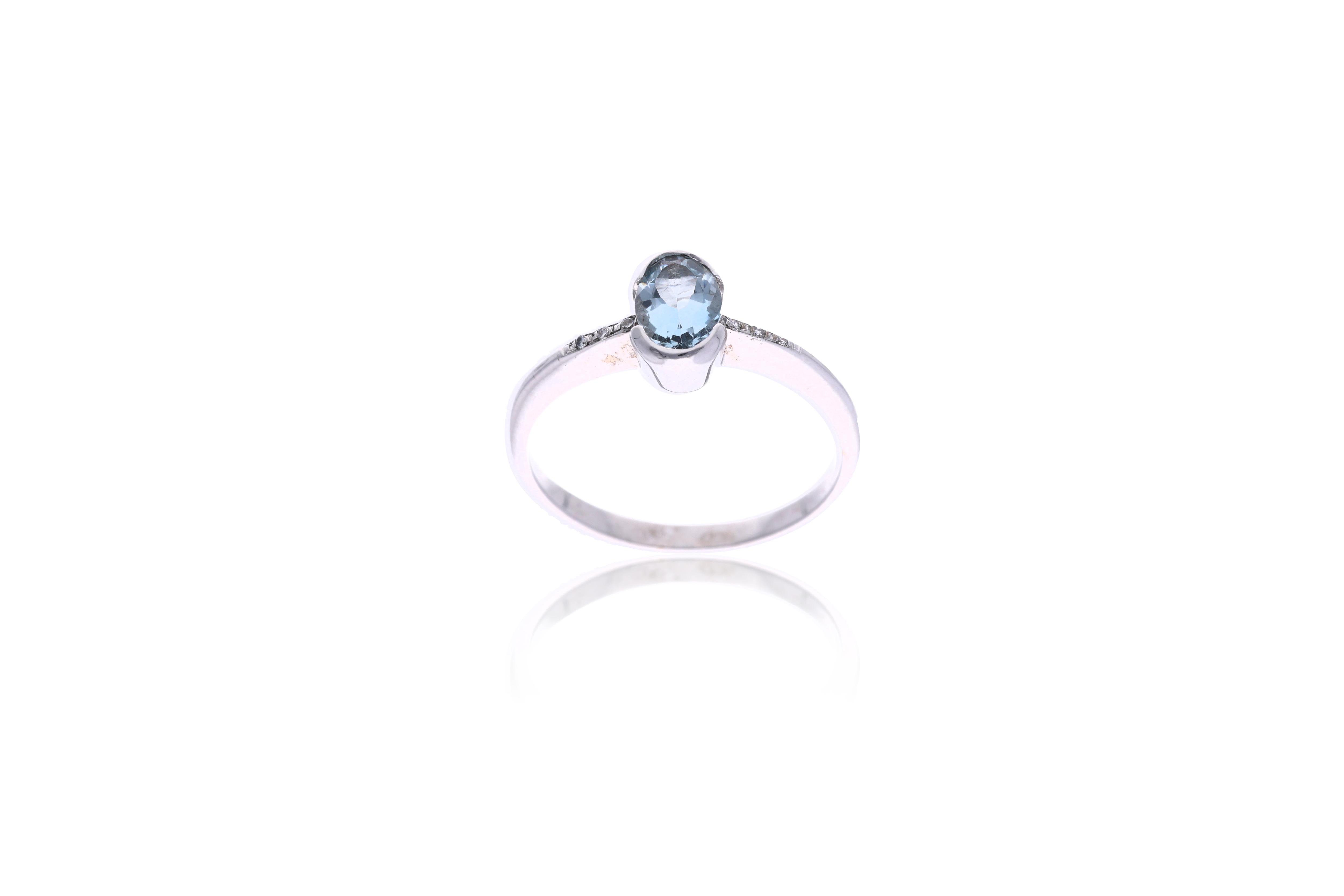 Anello con acquamarina - Asta Preziosi