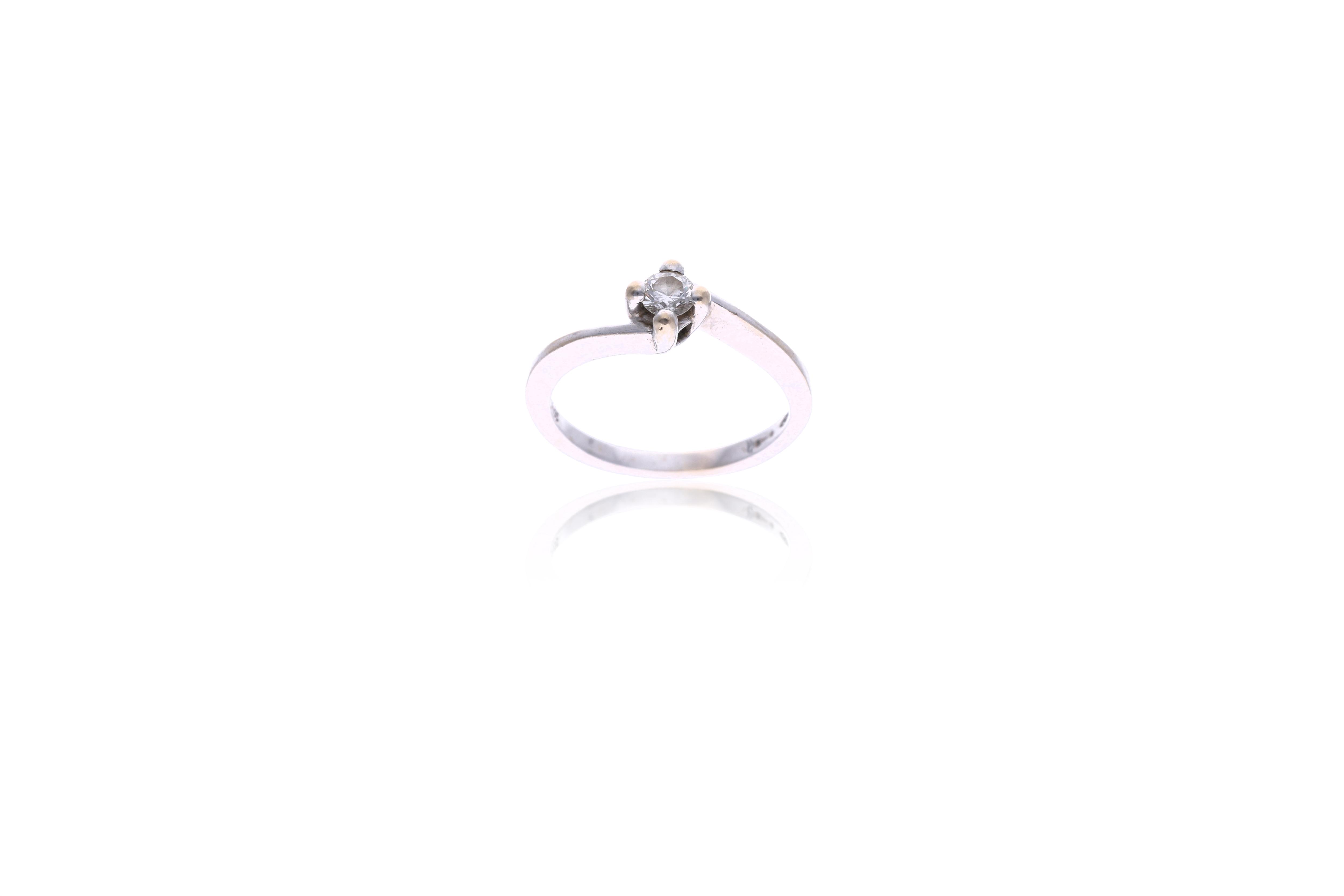 Anello con diamante - Asta Preziosi