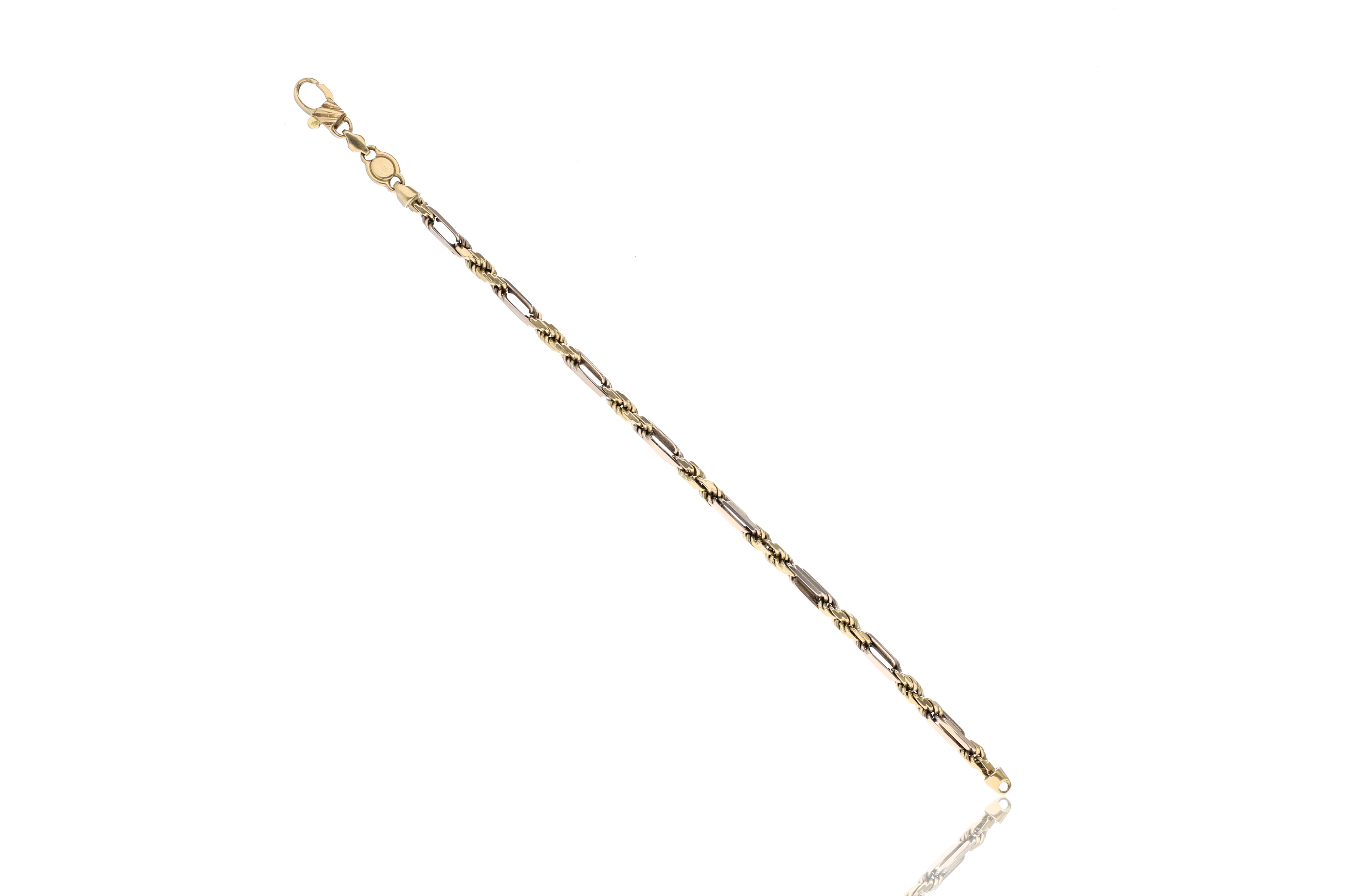 Bracciale in oro bicolore - Asta Preziosi