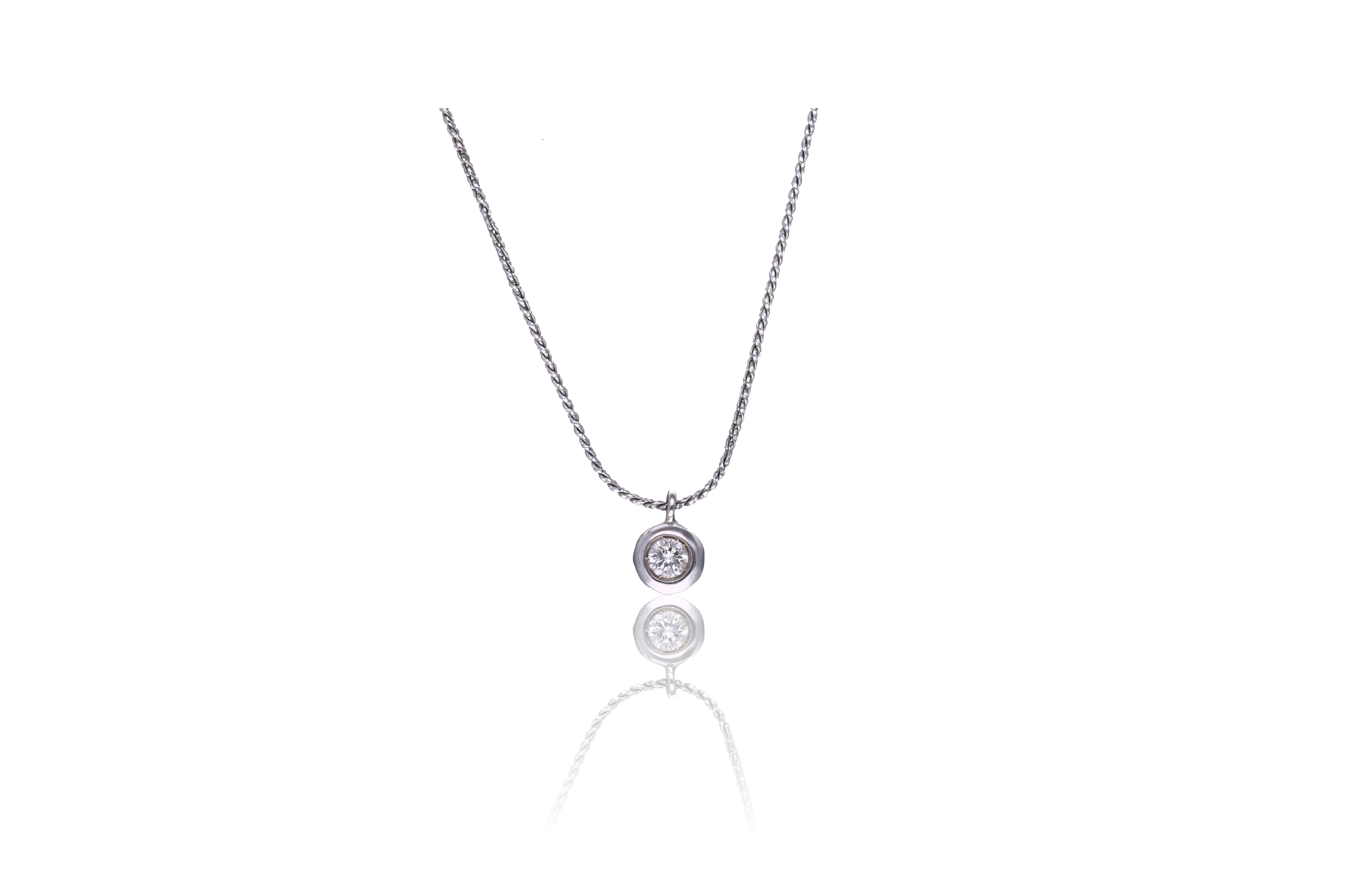 Collana con diamante - Asta Preziosi