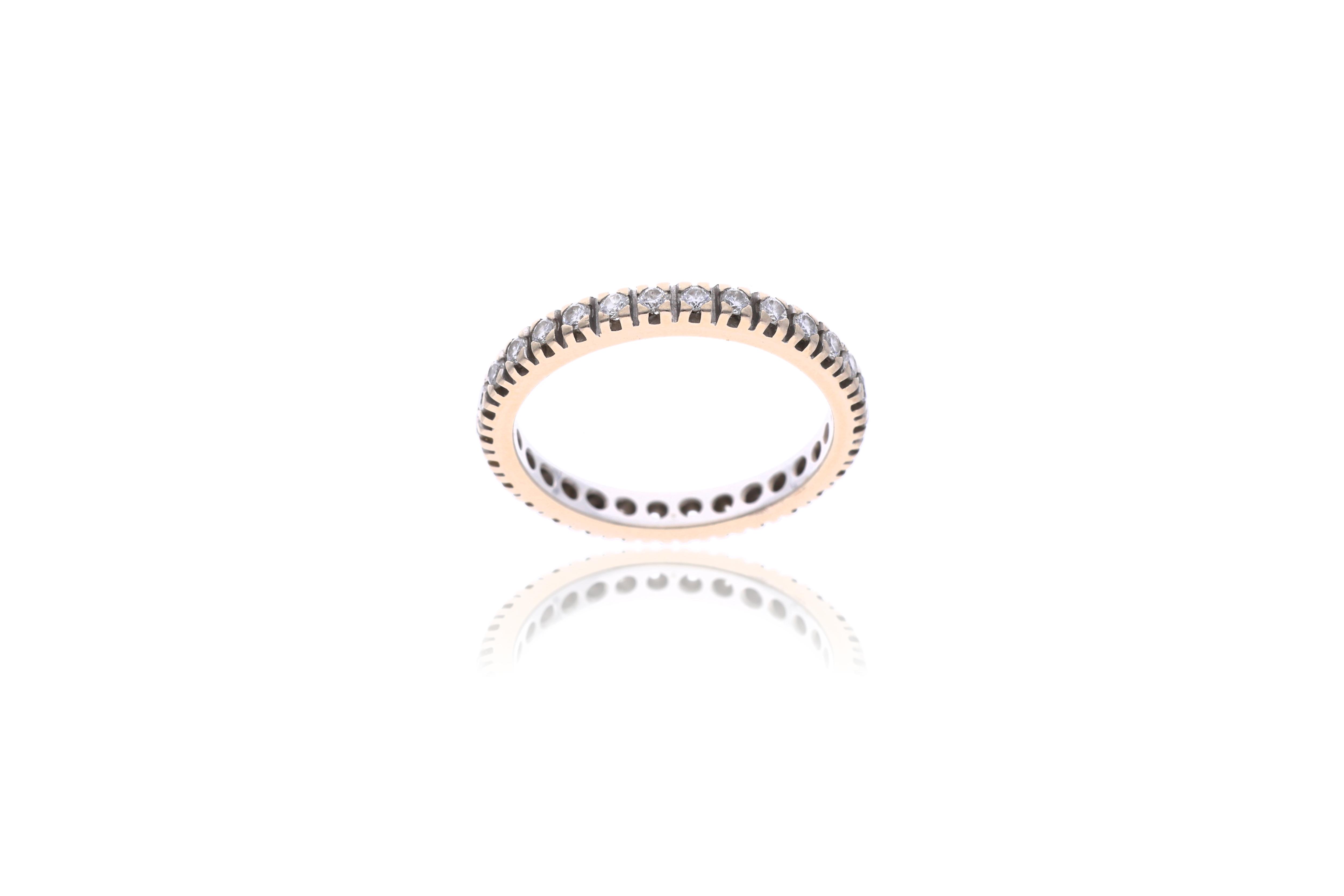 Damiani, anello eternity con diamanti - Asta Preziosi