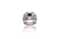 Anello con diamanti e zaffiro - Asta Preziosi Anello con diamanti e zaffiro - Asta Preziosi