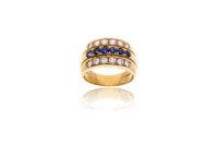 Anello con zaffiri e diamanti - Asta Preziosi Anello con zaffiri e diamanti - Asta Preziosi