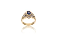 Anello con zaffiro e diamanti - Asta Preziosi Anello con zaffiro e diamanti - Asta Preziosi