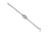 Bracciale con diamanti e smeraldo - Asta Preziosi Bracciale con diamanti e smeraldo - Asta Preziosi