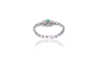 Bracciale con diamanti e smeraldo - Asta Preziosi Bracciale con diamanti e smeraldo - Asta Preziosi