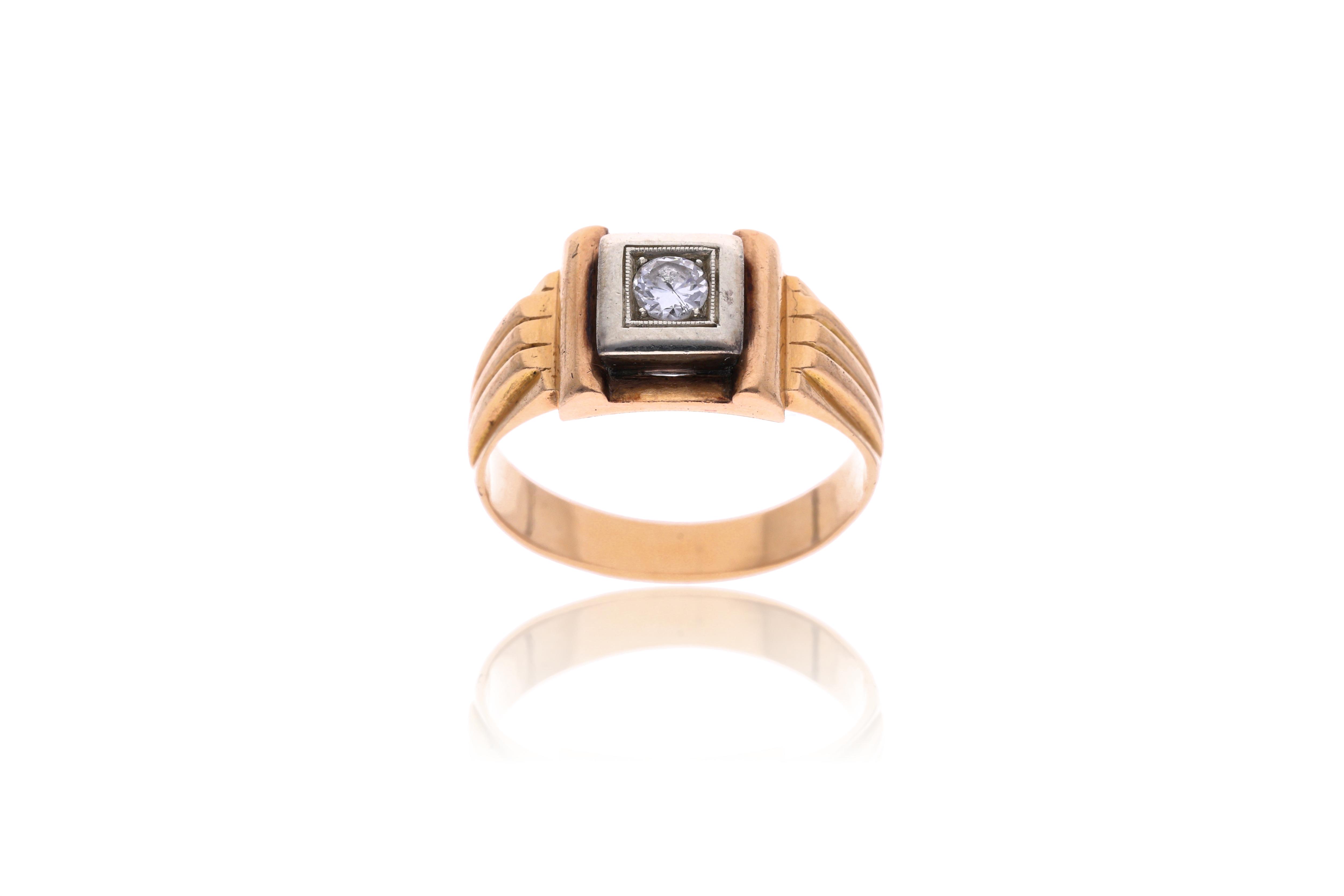 Anello con diamante - Asta Preziosi