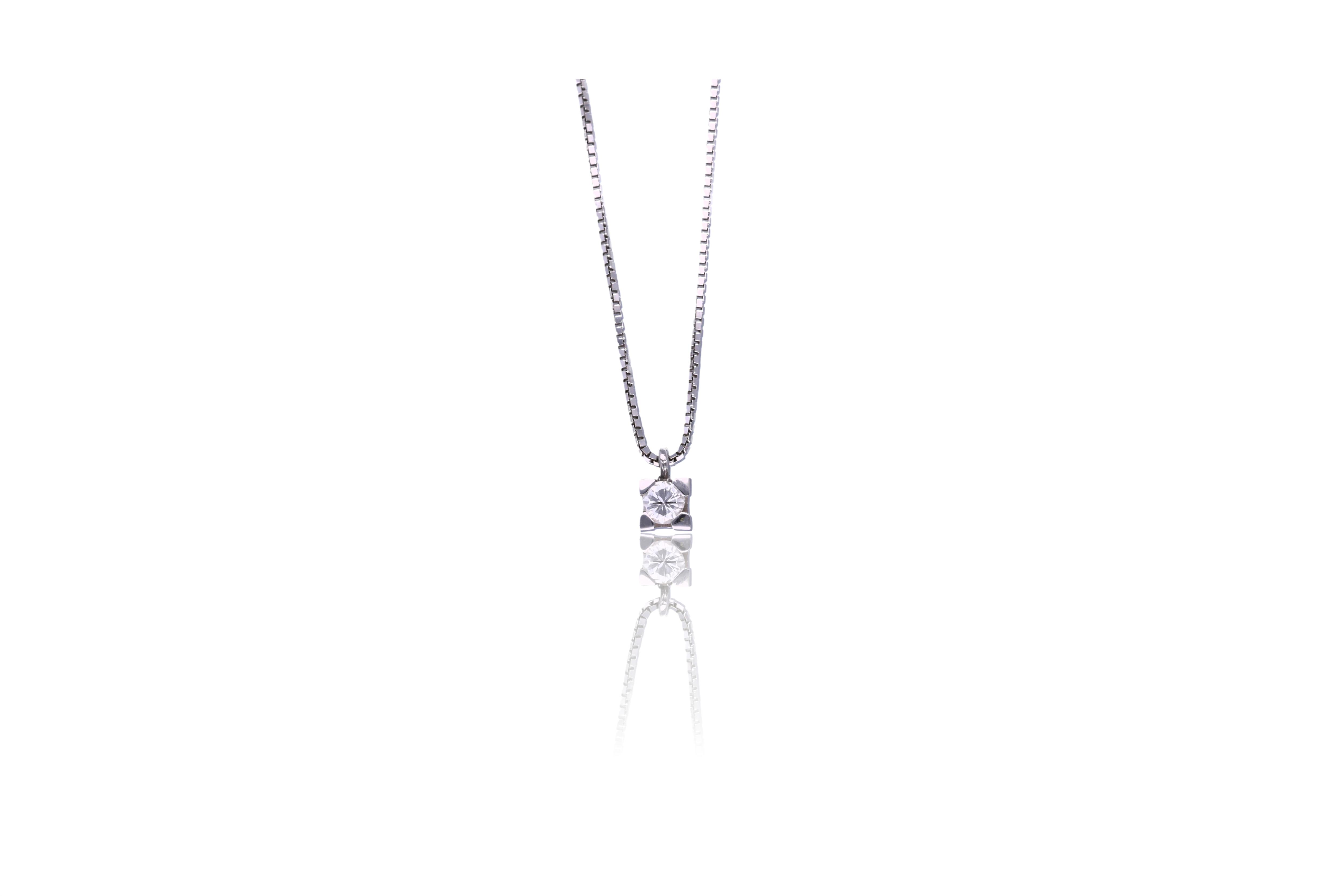 Collana con diamante - Asta Preziosi