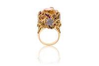 Anello con diamanti, rubini, zaffiri, smeraldi e pietre - Asta Preziosi
