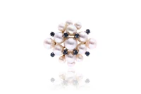 Anello con perle e pietre - Asta Preziosi