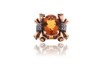 Anello con quarzo e diamanti - Asta Preziosi Anello con quarzo e diamanti - Asta Preziosi