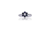 Anello con zaffiri e diamanti - Asta Preziosi