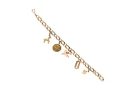 Bracciale con ciondoli in oro - Asta Preziosi