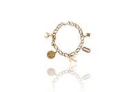 Bracciale con ciondoli in oro - Asta Preziosi