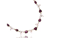 Collana con granati e perle - Asta Preziosi