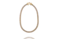 Collana con pietre in oro bicolore - Asta Preziosi Collana con pietre in oro bicolore - Asta Preziosi