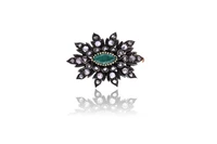 Spilla con diamanti e pietra - Asta Preziosi Spilla con diamanti e pietra - Asta Preziosi