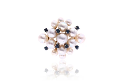 Anello con perle e pietre - Asta Preziosi