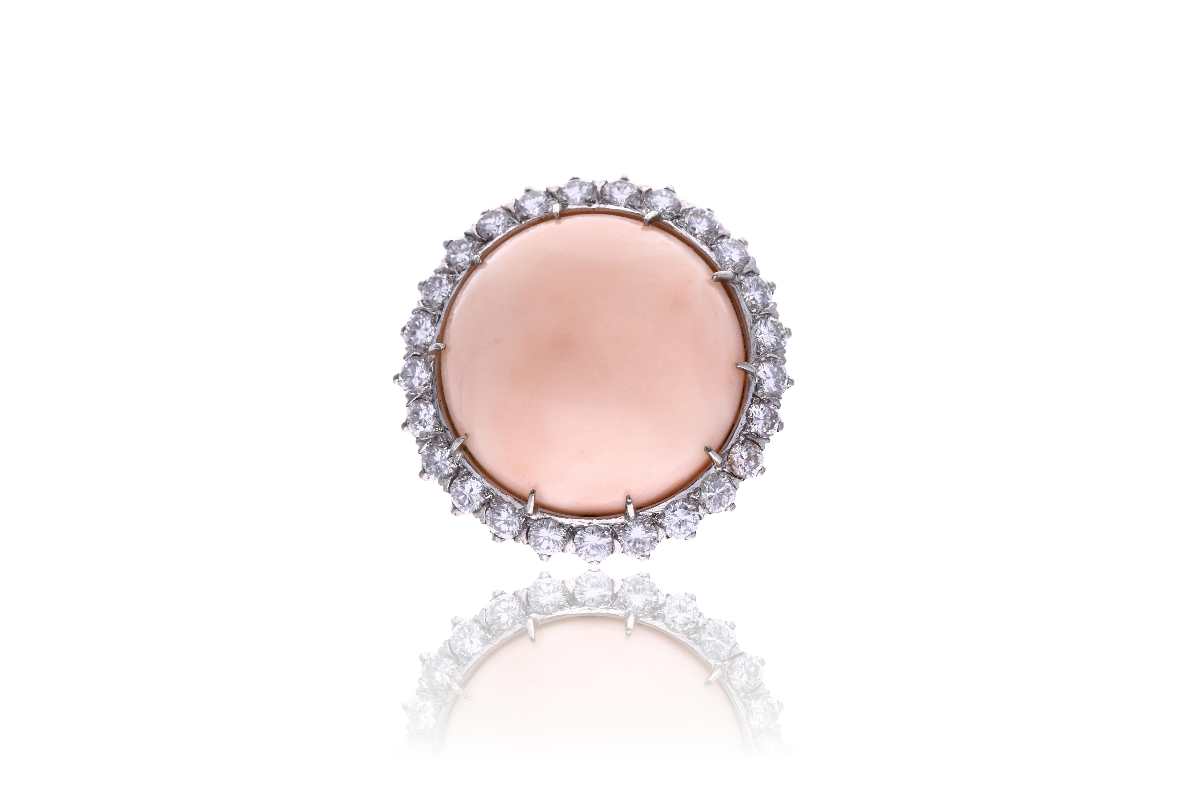 Anello con diamanti e corallo - Asta Preziosi