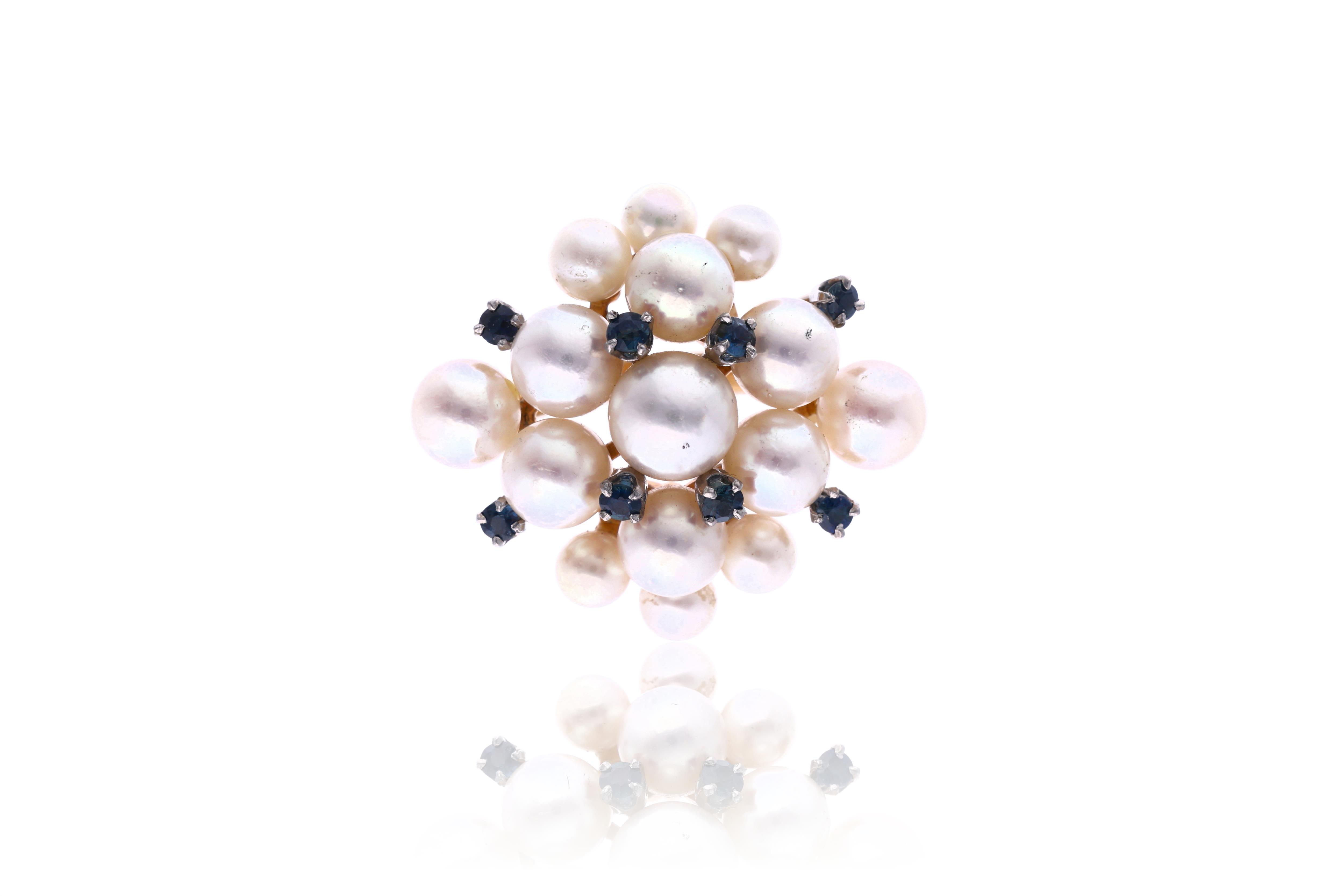 Anello con perle e pietre - Asta Preziosi