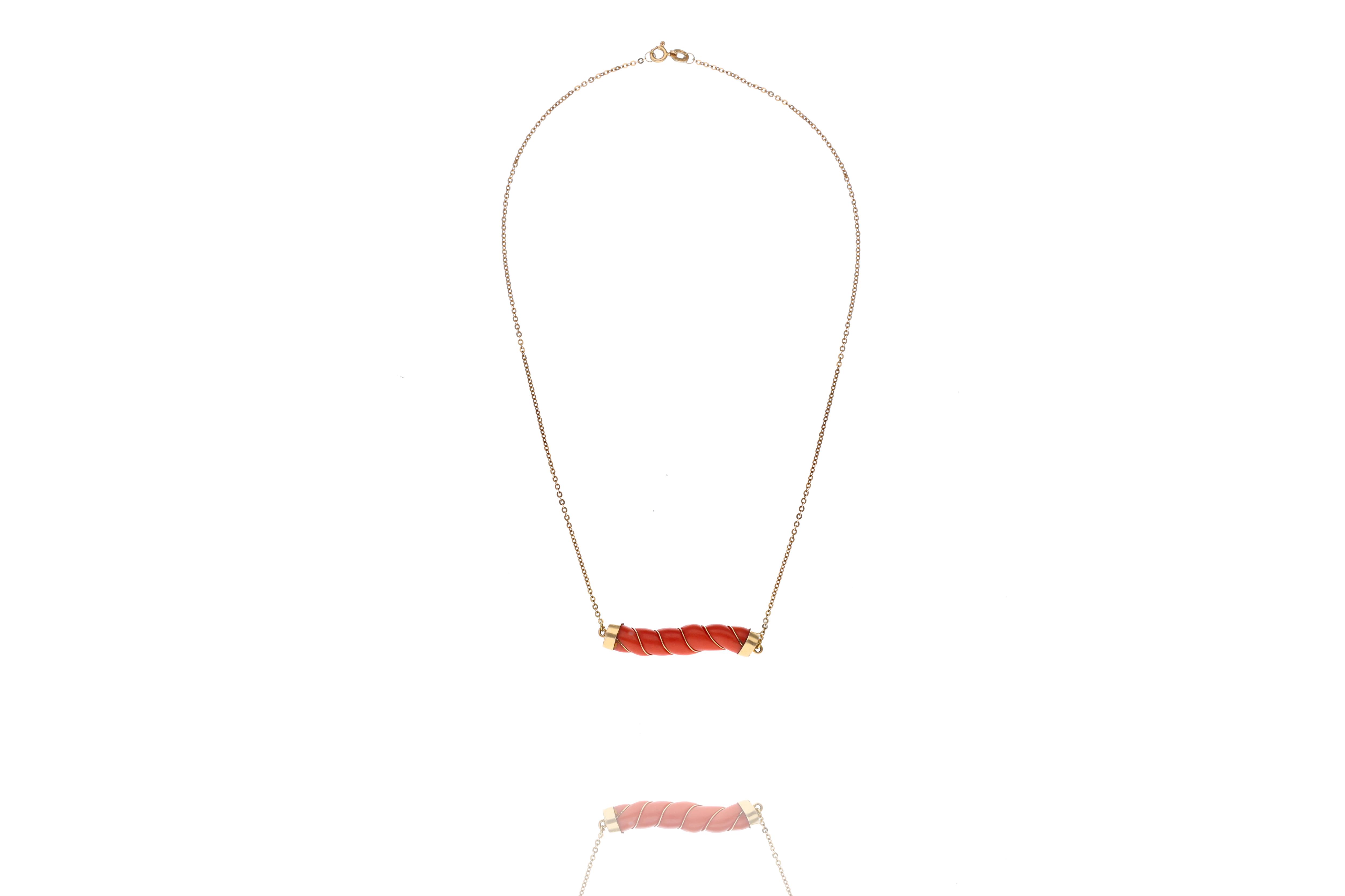Collana con corallo - Asta Preziosi