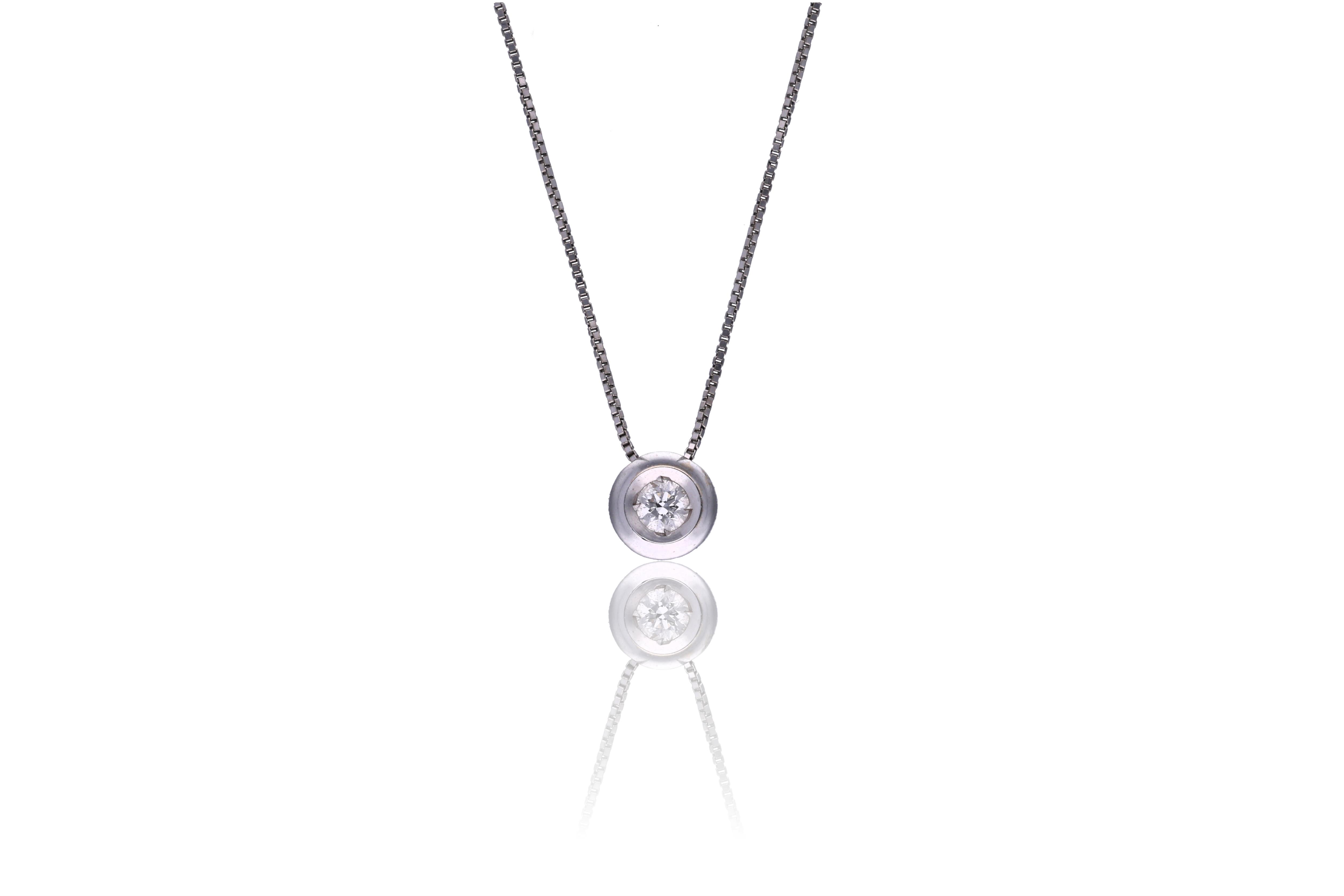 Collana con diamante - Asta Preziosi