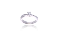 Anello con diamante - Asta Preziosi