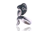 Anello con diamanti e diamanti trattati - Asta Preziosi