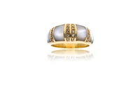Anello con diamanti e madreperla - Asta Preziosi Anello con diamanti e madreperla - Asta Preziosi