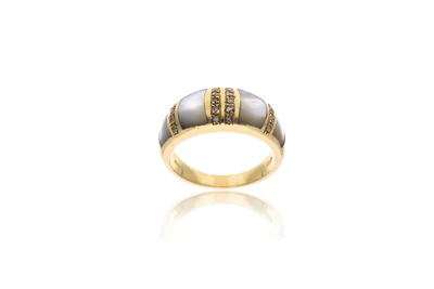 Anello con diamanti e madreperla - Asta Preziosi Anello con diamanti e madreperla - Asta Preziosi