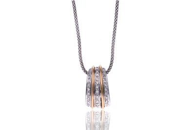 Collana e ciondolo con diamanti - Asta Preziosi Collana e ciondolo con diamanti - Asta Preziosi