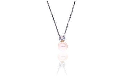 Collana e pendente con diamante e perla coltivata - Asta Preziosi Collana e pendente con diamante e perla coltivata - Asta Preziosi