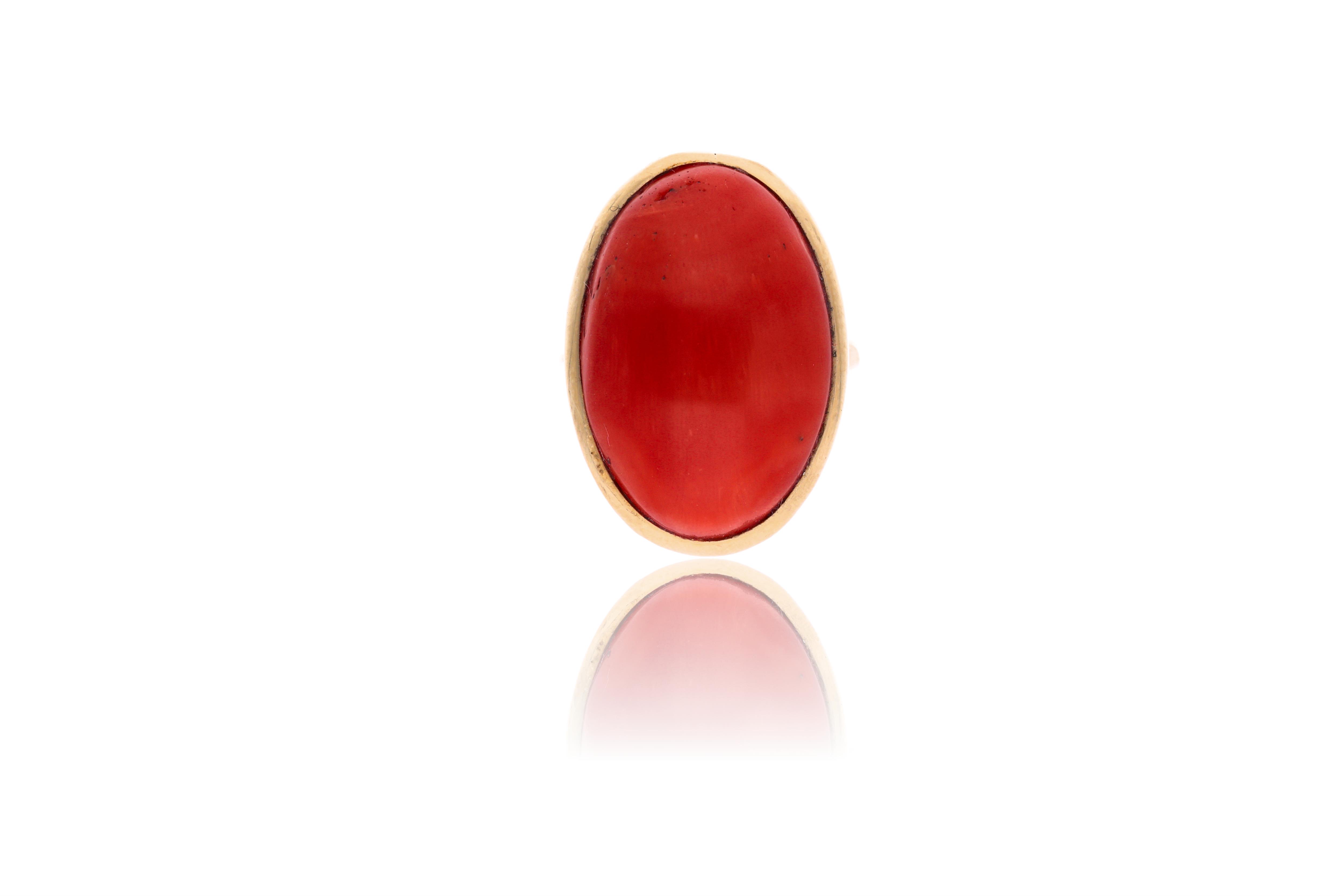 Anello con corallo - Asta Preziosi