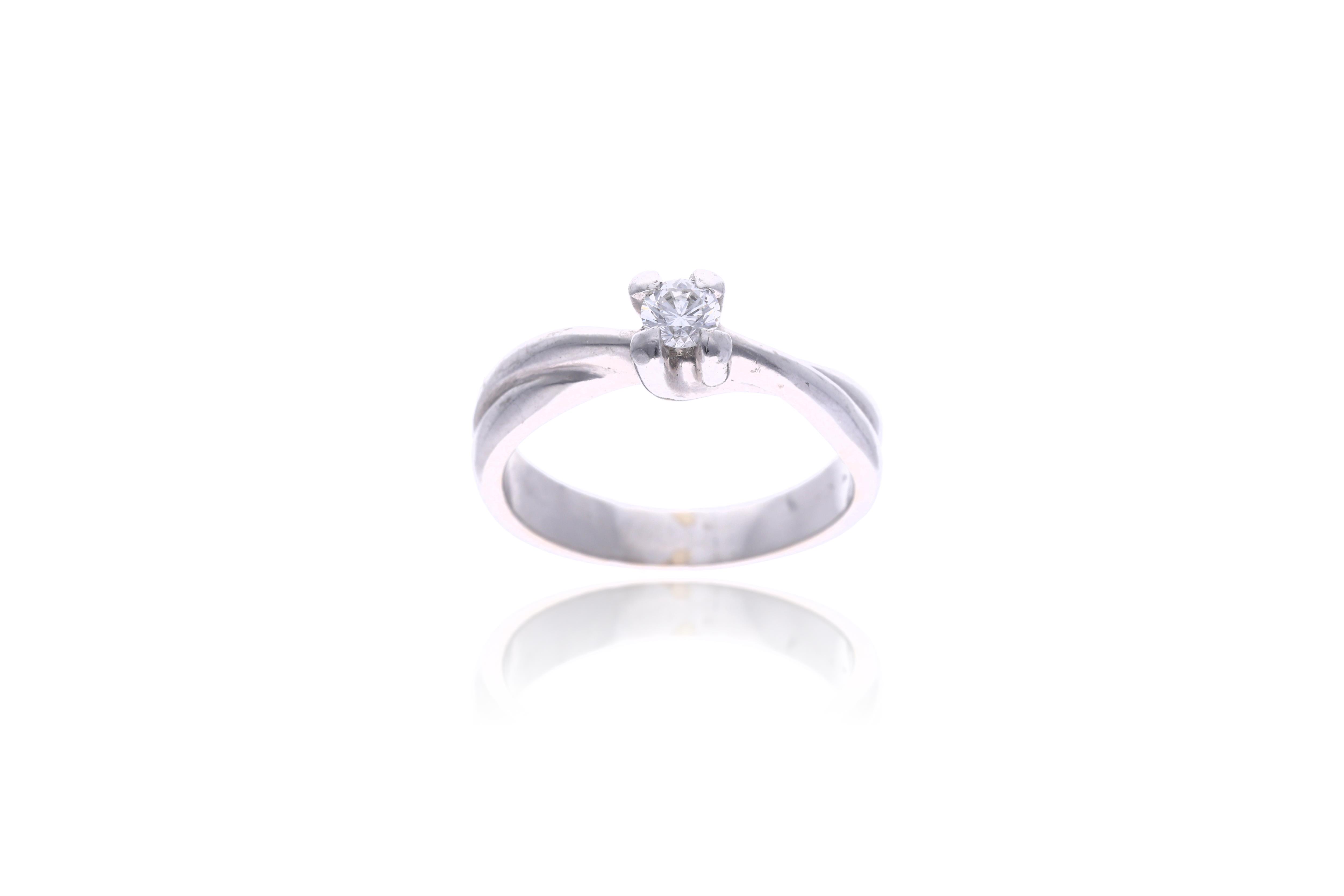 Anello con diamante - Asta Preziosi