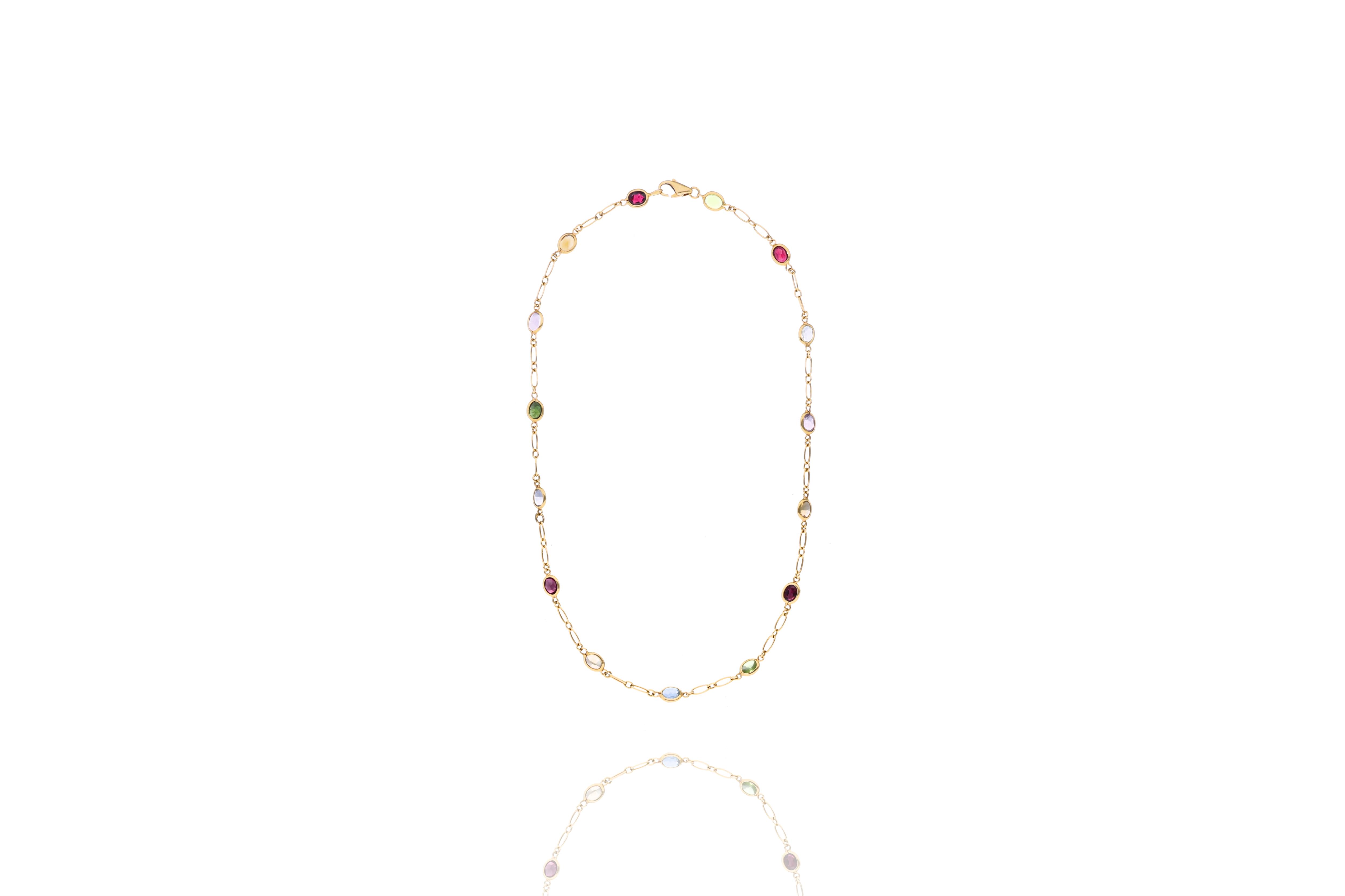 Collana con tormaline, quarzi e pietre - Asta Preziosi