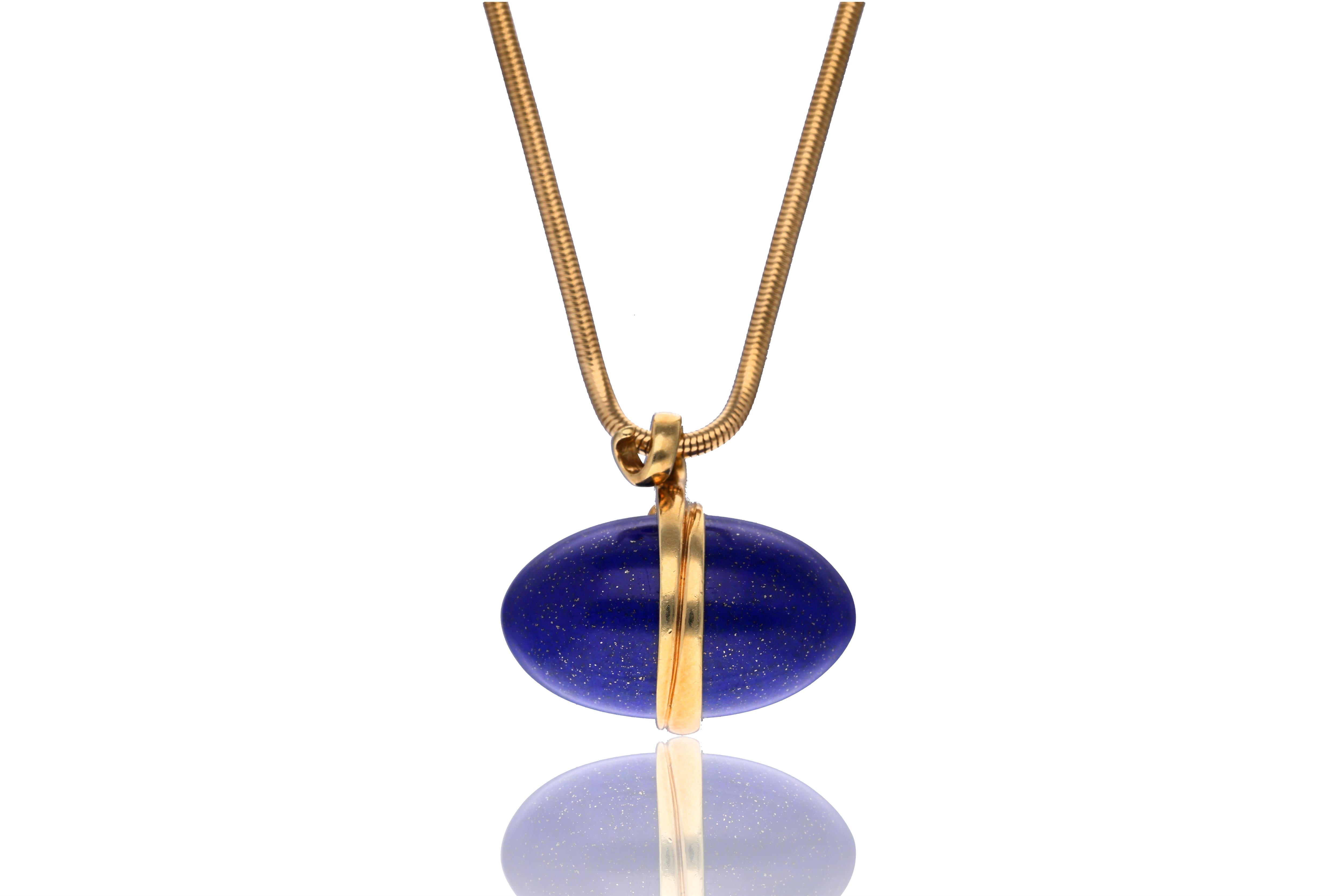Collana e ciondolo con pietra - Asta Preziosi