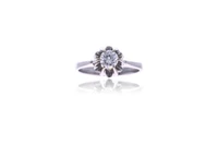 Anello con diamante - Asta Preziosi