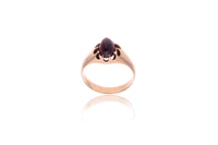 Anello con granato rodolite - Asta Preziosi