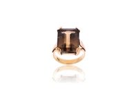 Anello con quarzo fume' - Asta Preziosi