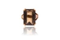 Anello con quarzo fume' - Asta Preziosi