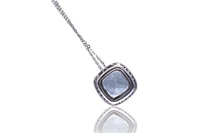 Collana con acquamarina e diamanti - Asta Preziosi