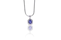 Collana e ciondolo con diamanti, pietre e tanzanite - Asta Preziosi