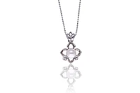 Collana e ciondolo con perla coltivata e diamanti - Asta Preziosi