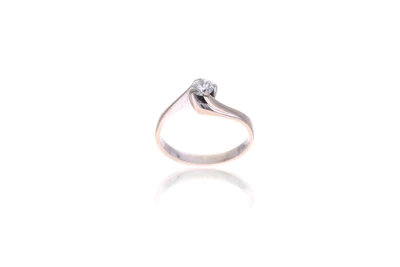 Anello con diamante - Asta Preziosi