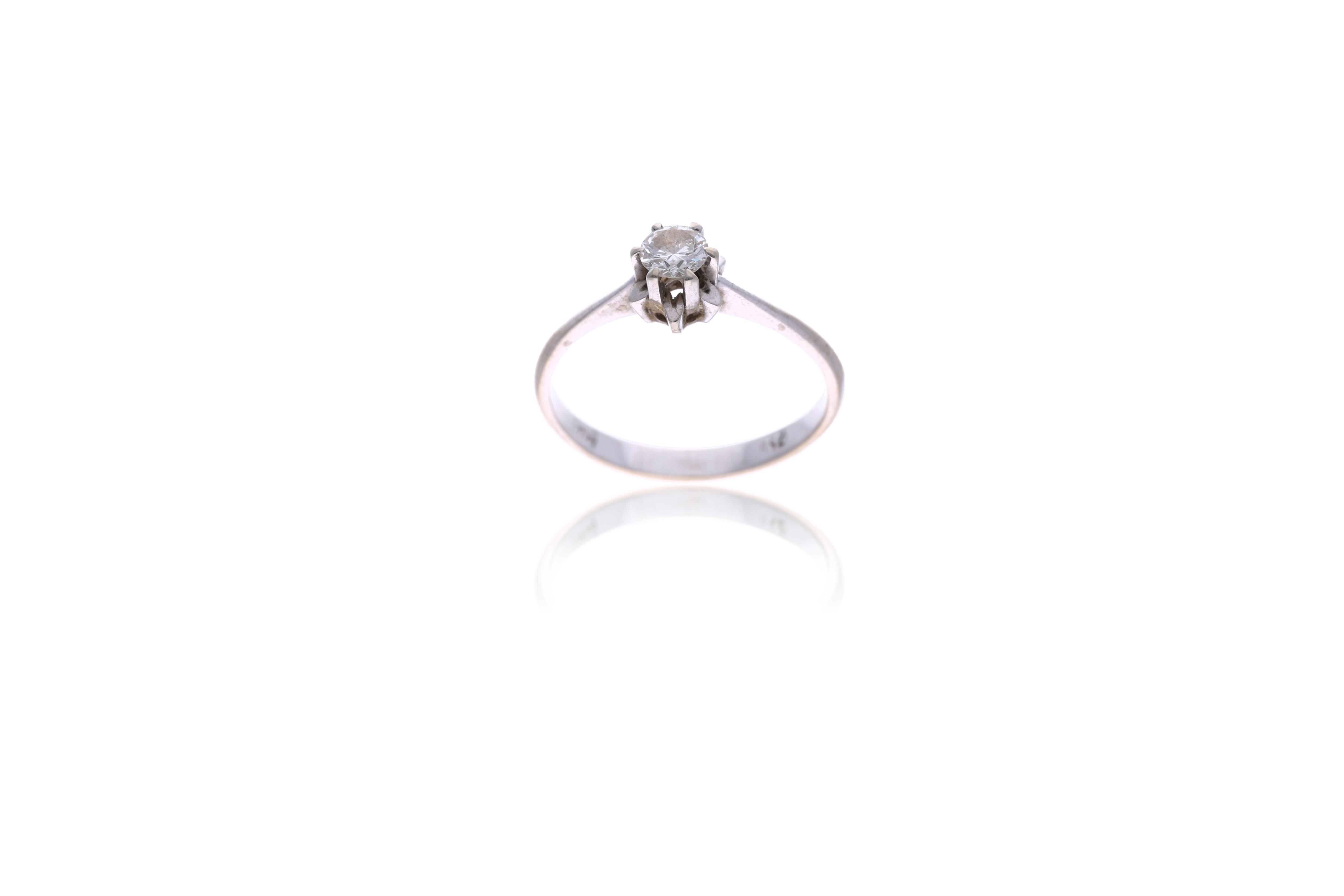 Anello con diamante - Asta Preziosi